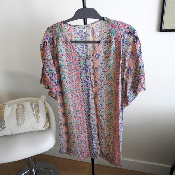 Paul & Joe Paris Silk patterned mini dress - Picture 3 of 6